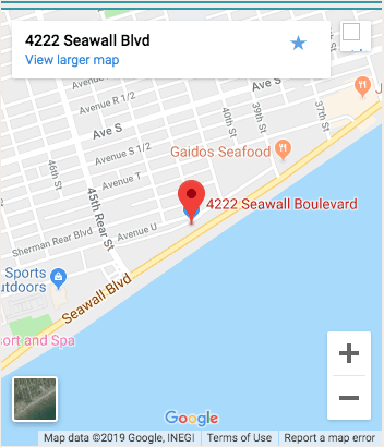 Galveston ER Location Map